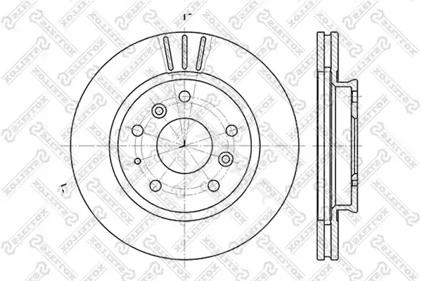 Тормозные диски STELLOX 6020-3220V-SX