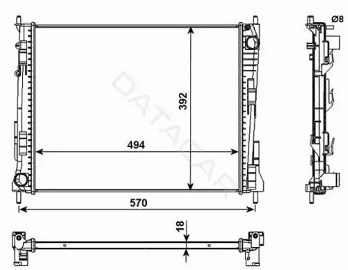 Радиатор охлаждения NRF 53992