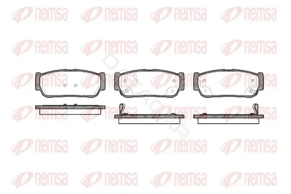 Тормозные колодки REMSA 1063.02