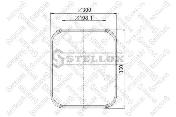 Пневмоподушка STELLOX 90-06620-SX