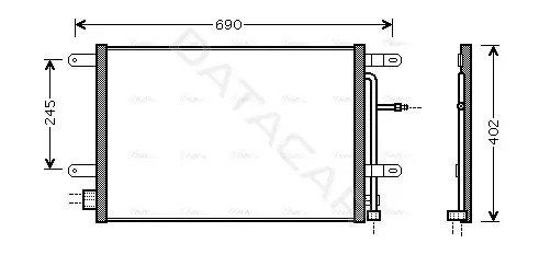Радиатор кондиционера AVA AI5238