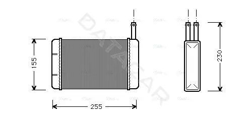 Радиатор печки AVA FD6134
