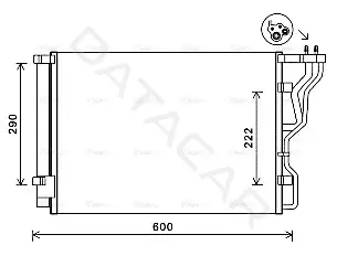 Радиатор кондиционера AVA HY5299D