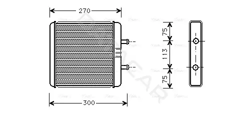 Радиатор печки AVA IV6048