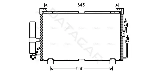 Радиатор кондиционера AVA MT5213D