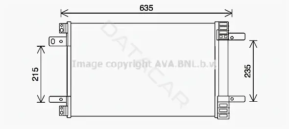 Радиатор кондиционера AVA CN5311D