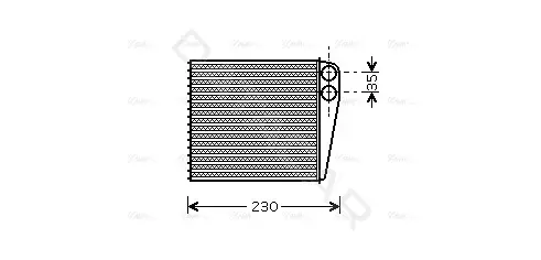 Радиатор печки AVA VNA6229