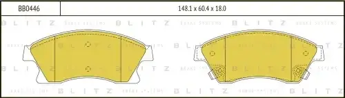 Тормозные колодки BLITZ BB0446