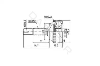 Шрус AYWIPARTS AW1510082A