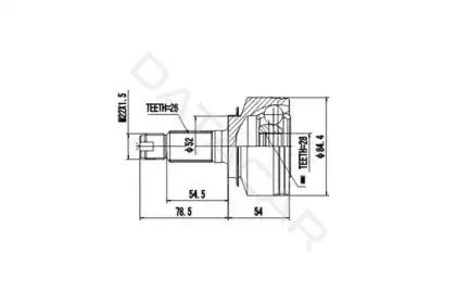 Шрус AYWIPARTS AW1510198
