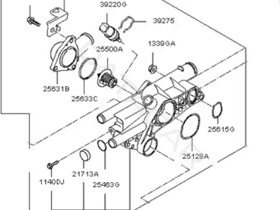 Термостат HYUNDAI/KIA/MOBIS 256002G400