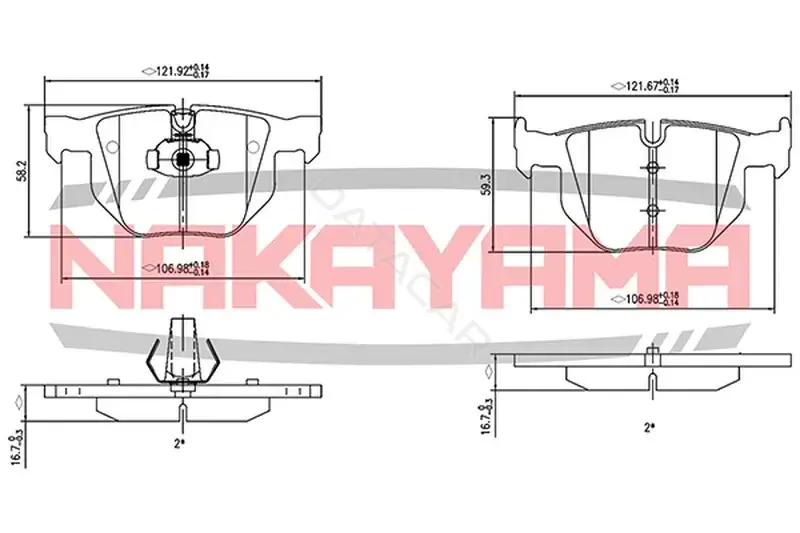 Тормозные колодки NAKAYAMA HP8490NY