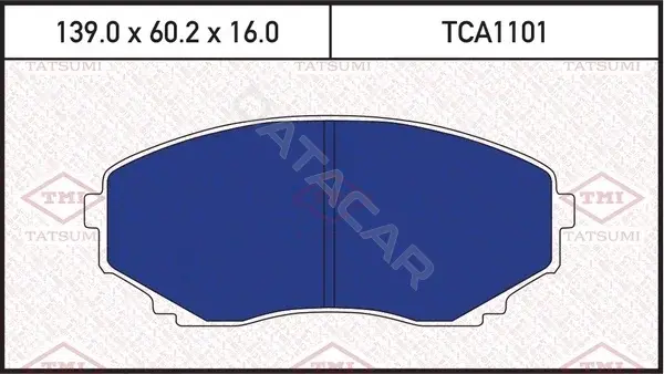 Тормозные колодки TATSUMI TCA1101