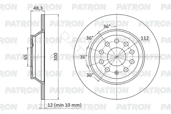 Тормозные диски PATRON PBD1899