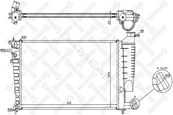 Радиатор охлаждения STELLOX 10-26096-SX
