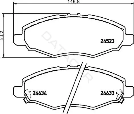 Тормозные колодки NISSHINBO NP1057