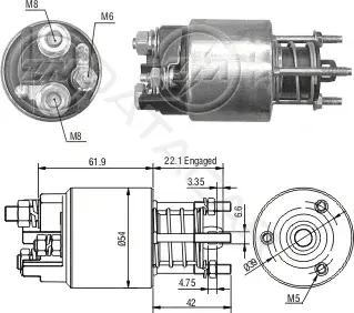 Реле втягивающее ZM ZM8-395