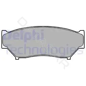 Тормозные колодки DELPHI LP967