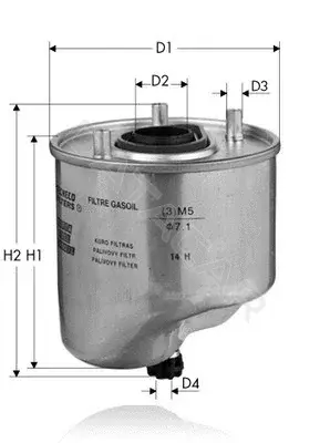 Топливный фильтр TECNECO FILTERS GS1071