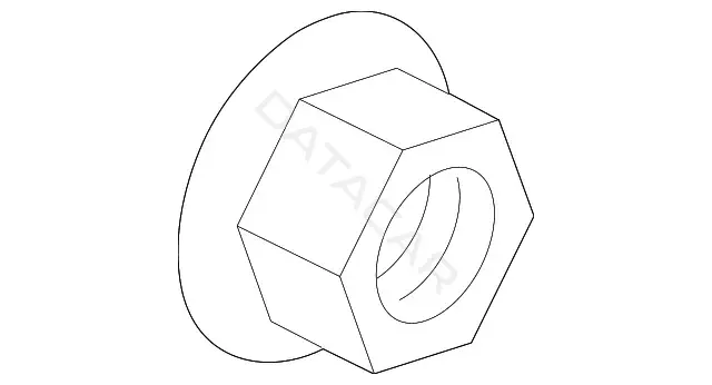 Гайка ступицы колеса MAZDA D65133042