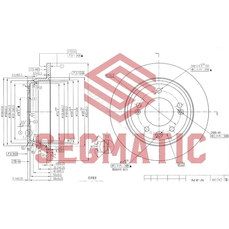 Тормозные диски SEGMATIC SBD30093053