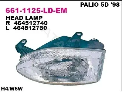 Фары DEPO 661-1125L-LD-EM