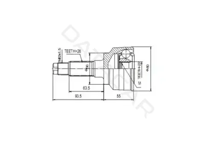 Шрус AYWIPARTS AW1510037