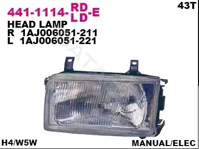 Фары DEPO 441-1114L-LD-E