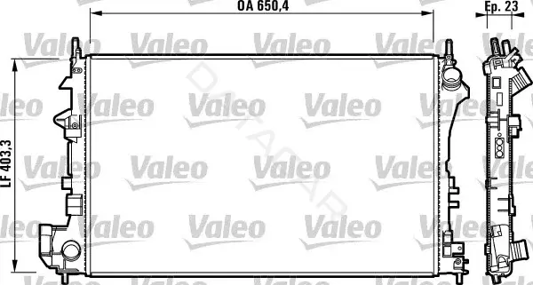 Радиатор охлаждения VALEO 732879