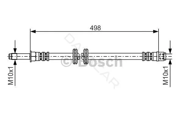 Тормозные шланги BOSCH 1987481006