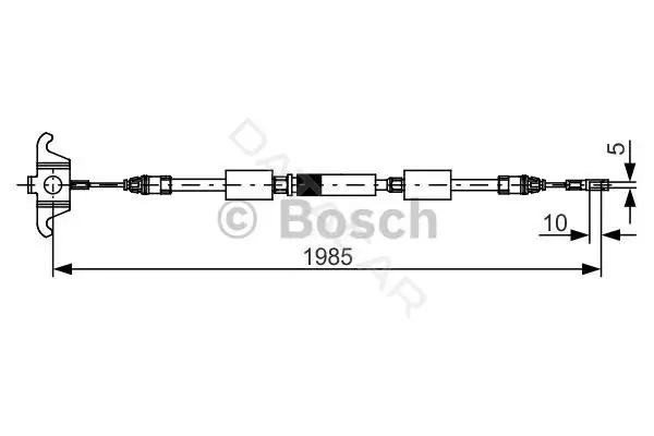 Трос ручника BOSCH 1987482128