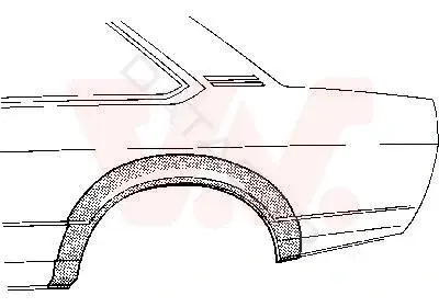 Крыло заднее правое VAN WEZEL 3757147