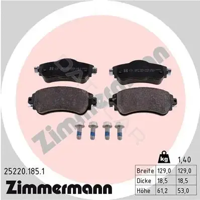 Тормозные колодки ZIMMERMANN 25220.185.1