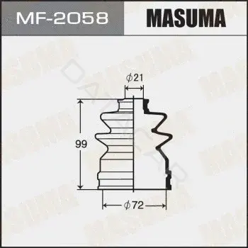 Пыльник шруса MASUMA MF-2058