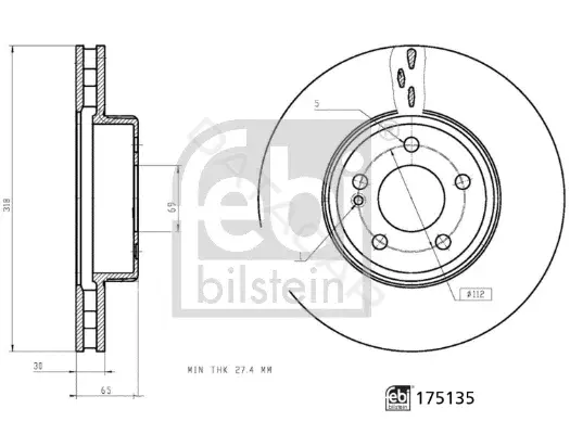 Тормозные диски FEBI 175135