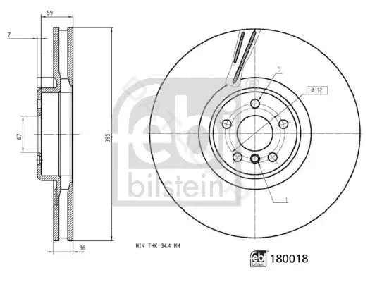 Тормозные диски FEBI 180018