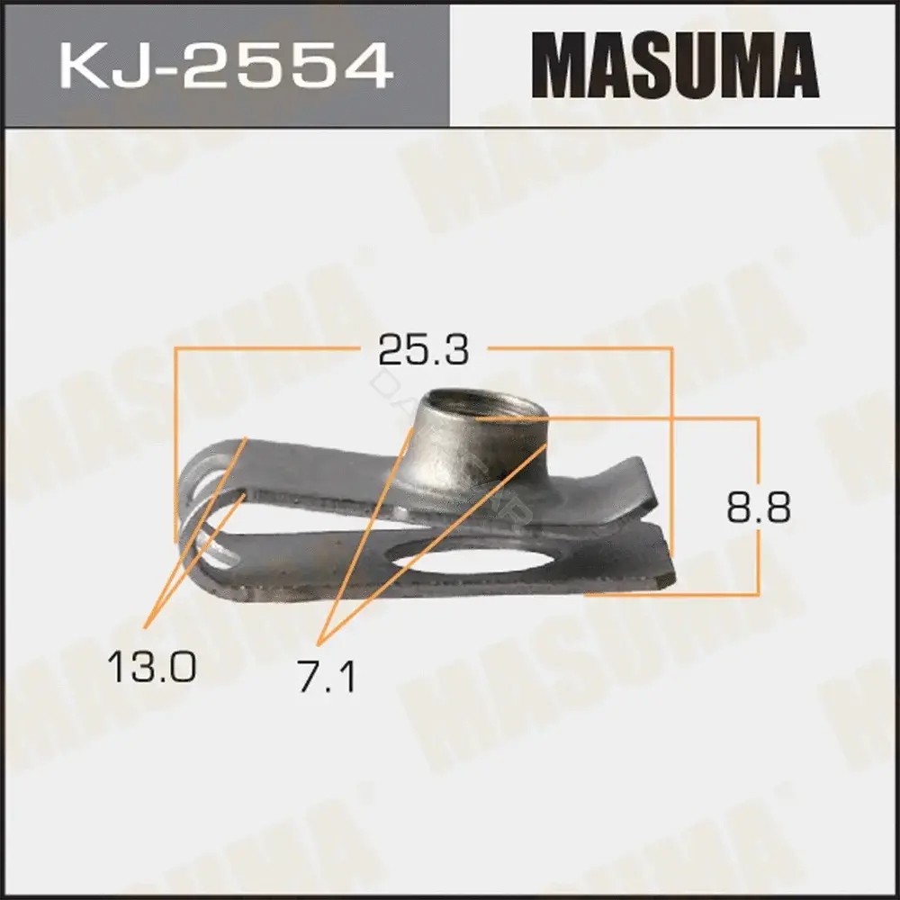 Клипса молдинга MASUMA KJ-2554