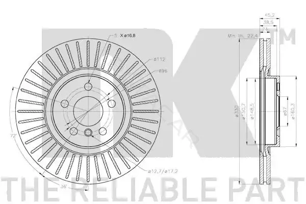 Тормозные диски NK 3115115