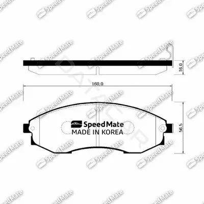 Тормозные колодки SpeedMate SM-BPH014