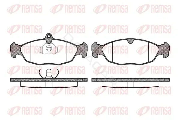 Тормозные колодки REMSA 0393.00