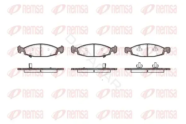 Тормозные колодки REMSA 0736.02