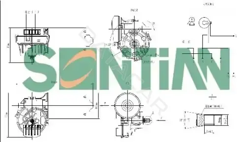 Мотор стеклоочистителя SONTIAN ZD14312