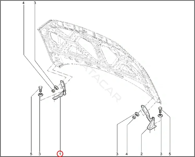Петля капота LADA 21900840701001