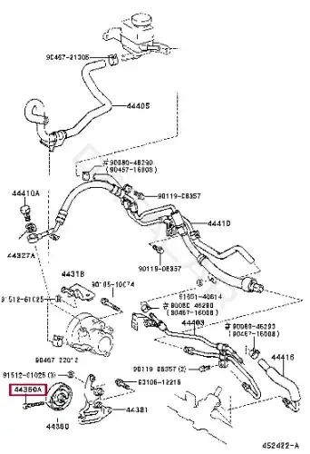 Болт подвески TOYOTA 9010908253