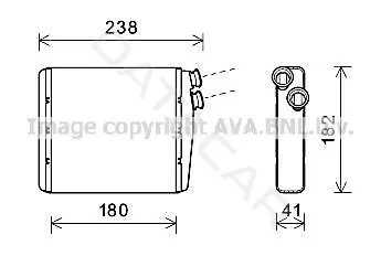 Радиатор печки AVA VOA6163