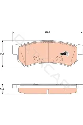 Тормозные колодки TRW GDB4178