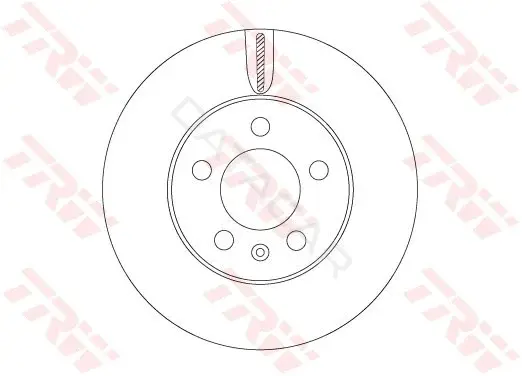 Тормозные диски TRW DF6584