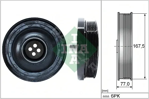 Шкив коленвала INA 544013710