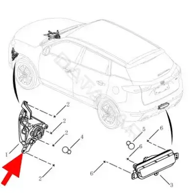 Дневные ходовые огни GEELY 7054004800