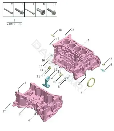 Сальник коленвала GEELY 1033040500